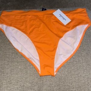 Bright orange bikini bottom